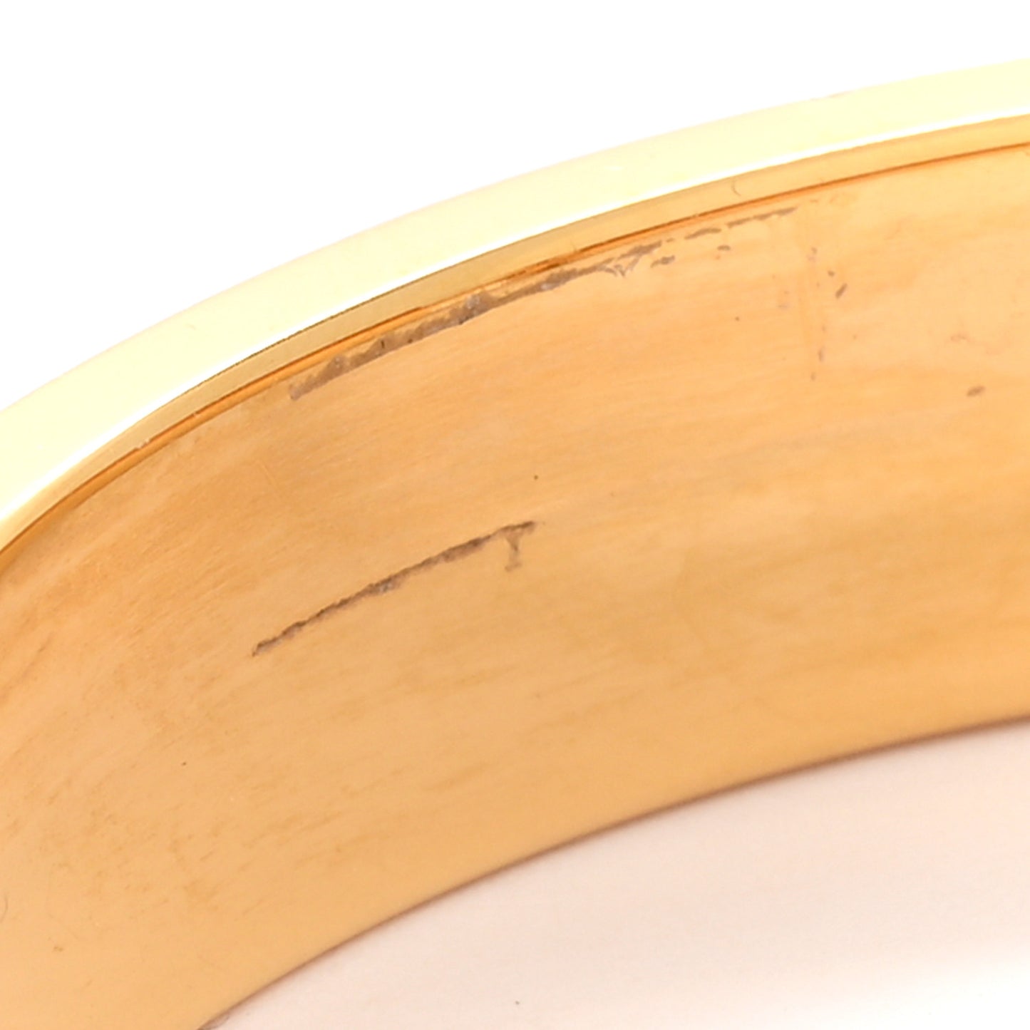 Enamel Narrow Clic Clac H Bracelet GM Marron Glace