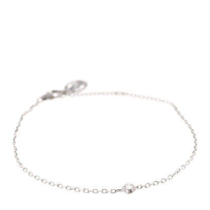 Cartier 18K White Gold Diamond SM D'Amour Bracelet 1 of 6