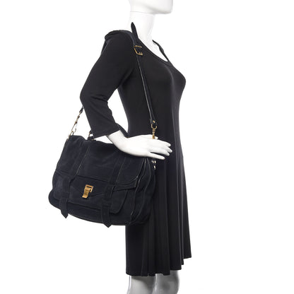 Proenza Schouler Suede PS1 Large Satchel Navy 2 of 11