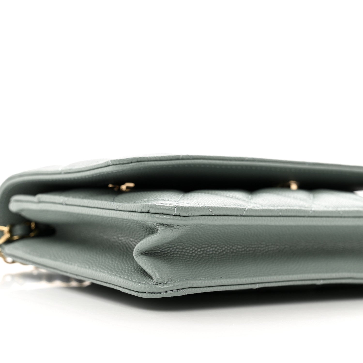 Chanel Caviar Quilted Wallet On Chain WOC Grey 10 of 12