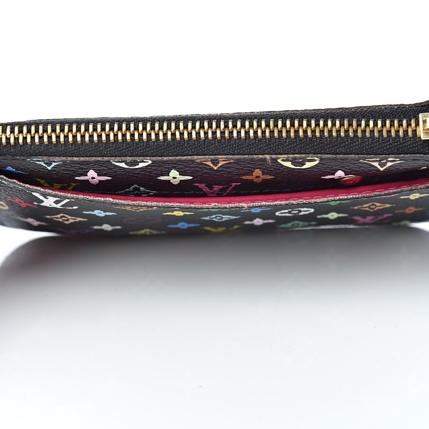 Louis Vuitton Monogram Multicolor Key Pouch Black Grenade 8 of 11
