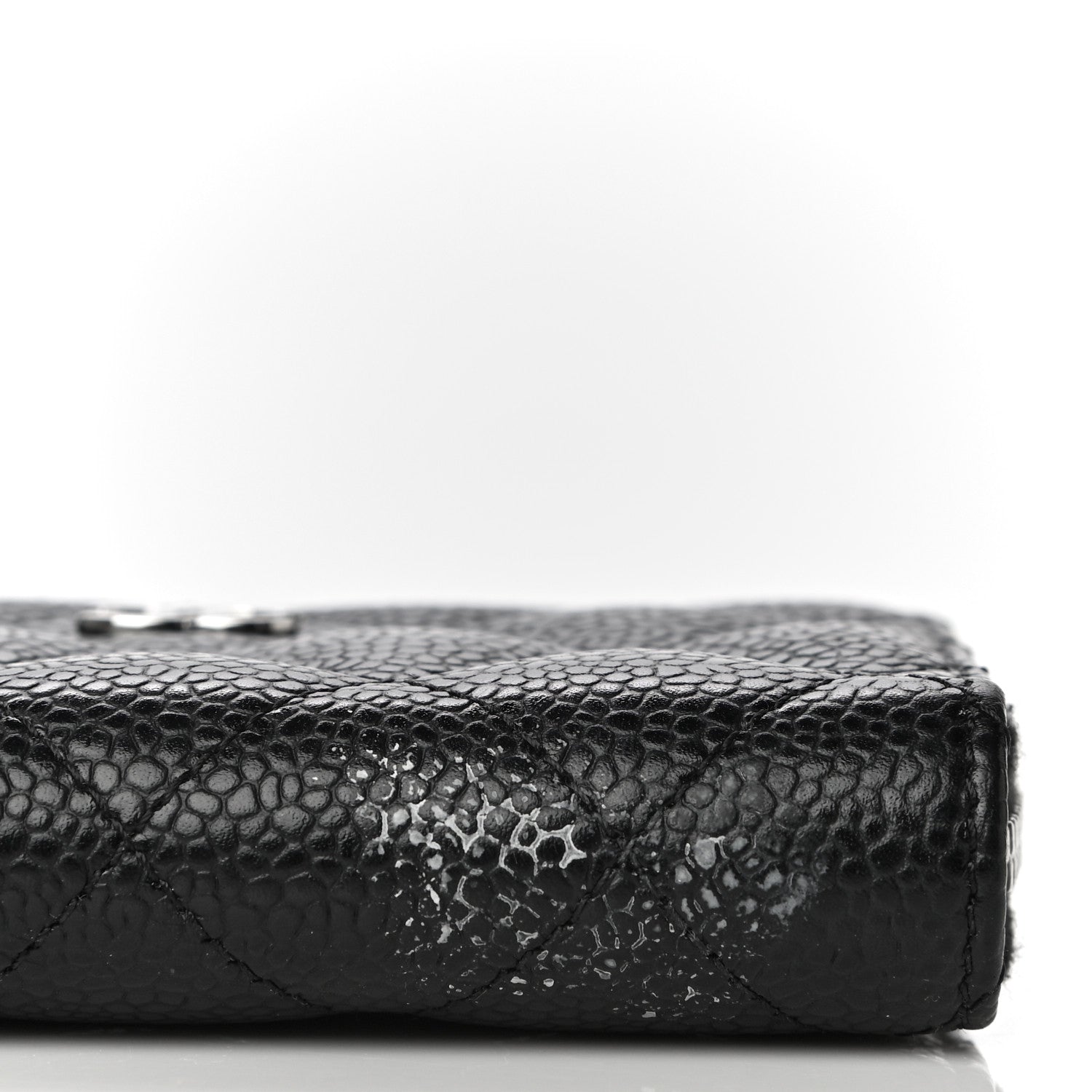Chanel Caviar Quilted Zip Coin Purse Black 13 of 14