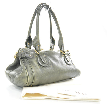 Chloe Leather Medium Paddington Satchel Kaki Green 3 of 15