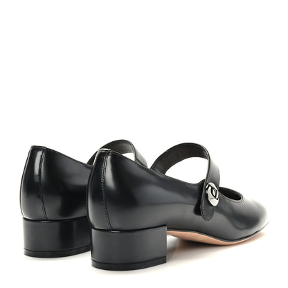 Christian Dior Brushed Calfskin Uniform 30mm Pumps 35.5 Black 4 of 8
