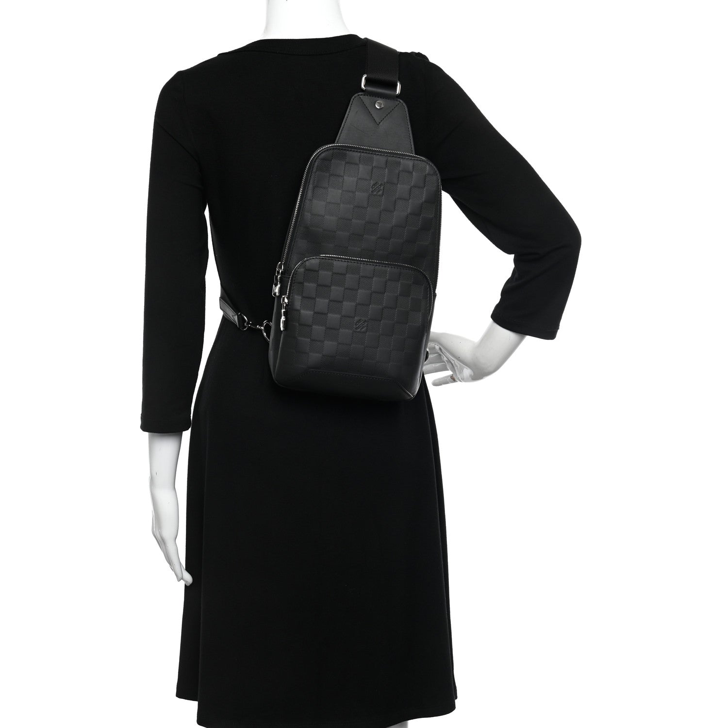 Louis Vuitton Damier Infini Avenue Sling Bag Onyx 2 of 11