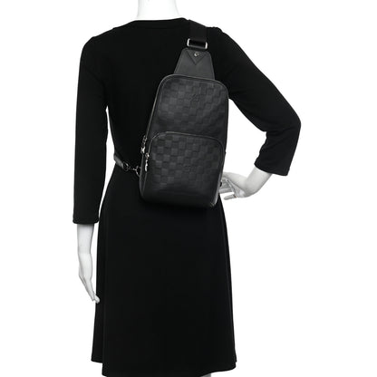 Louis Vuitton Damier Infini Avenue Sling Bag Onyx 2 of 11