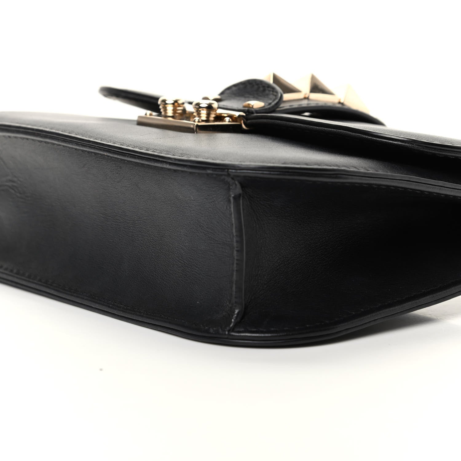 Valentino Garavani Vitello Small Glam Lock Rockstud Flap Black 7 of 8