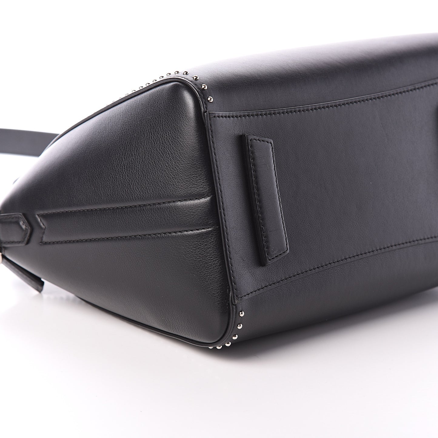 Calfskin Small Studded Antigona Black