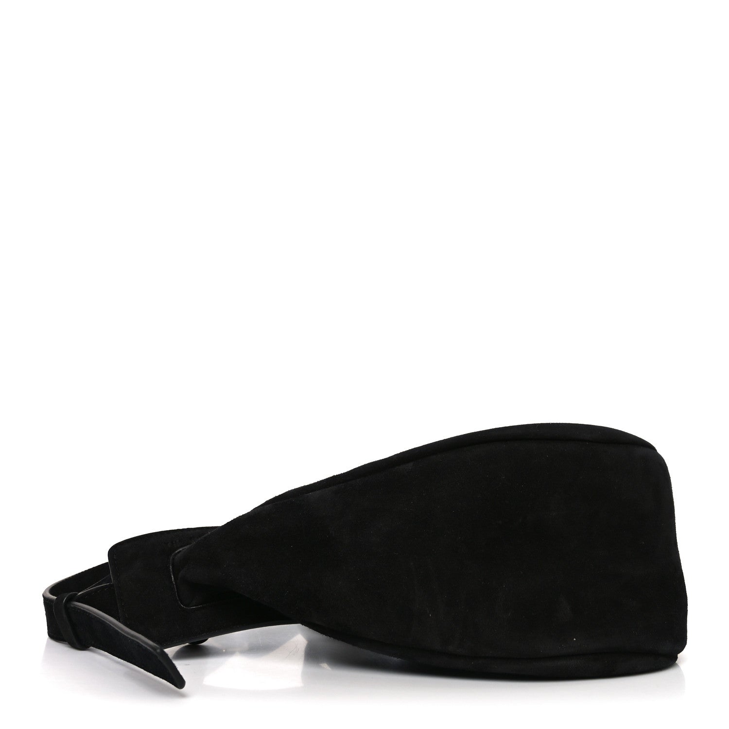 The Row Suede Small Slouchy Banana Bag Black 4 of 10