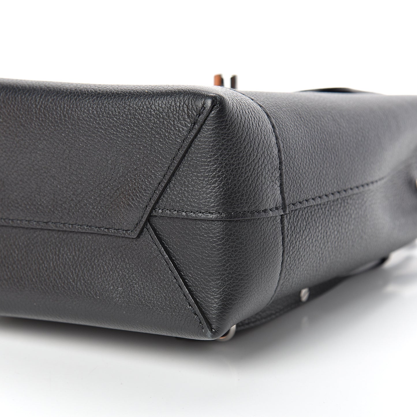 Calfskin Lockme Mini Backpack Black
