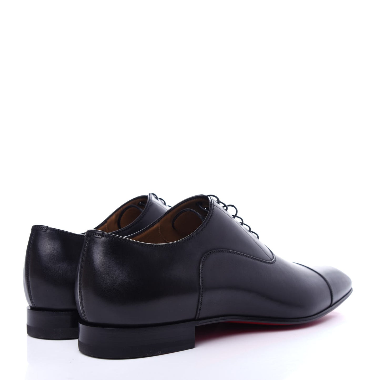 Calfskin Mens Greggo Flat Oxfords 43 Black