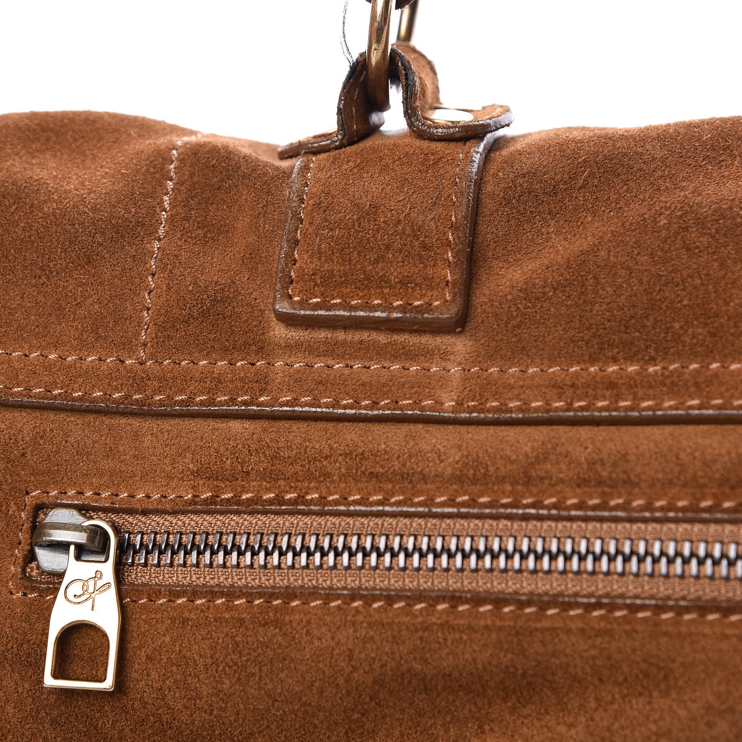 Suede Large PS1 Satchel Tobacco