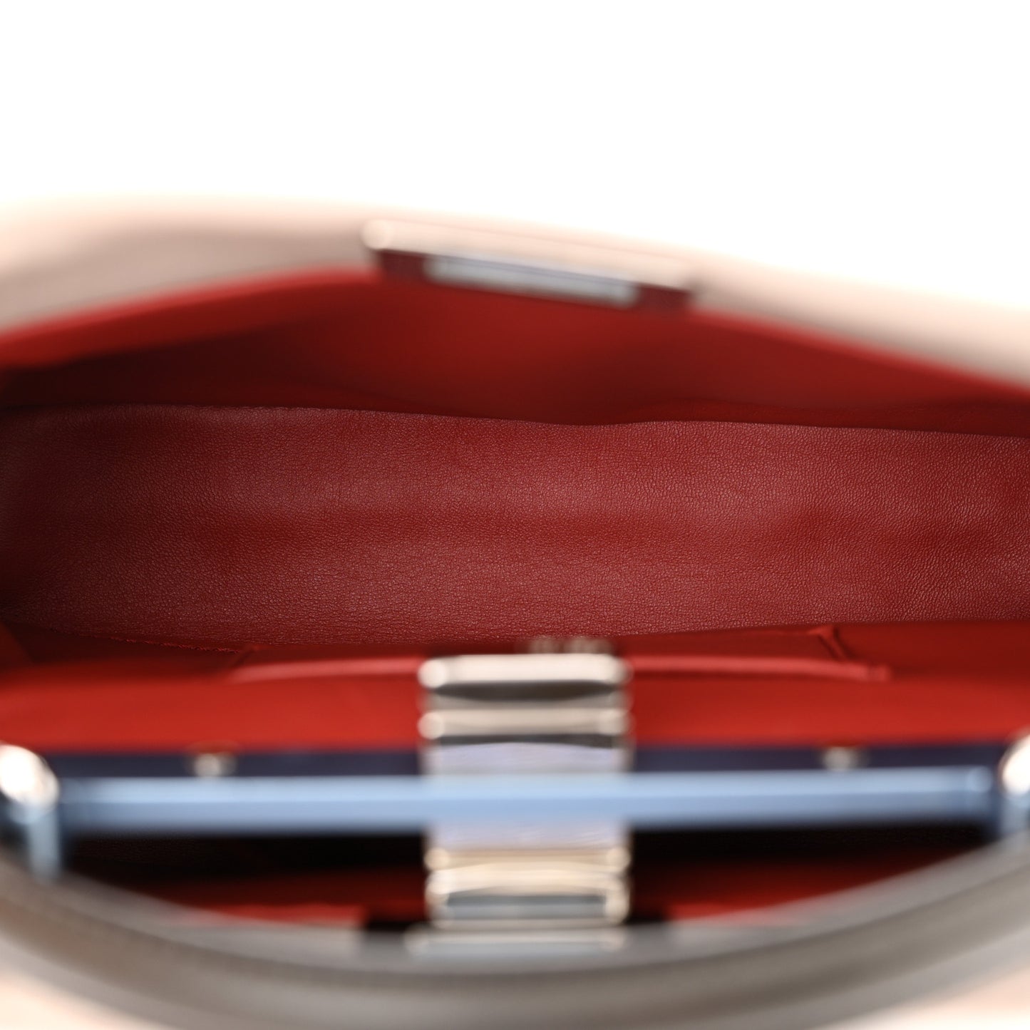 Nappa Colorblock Mini Peekaboo Iconic Satchel Grigio Polvere Carbone Bloody Mary