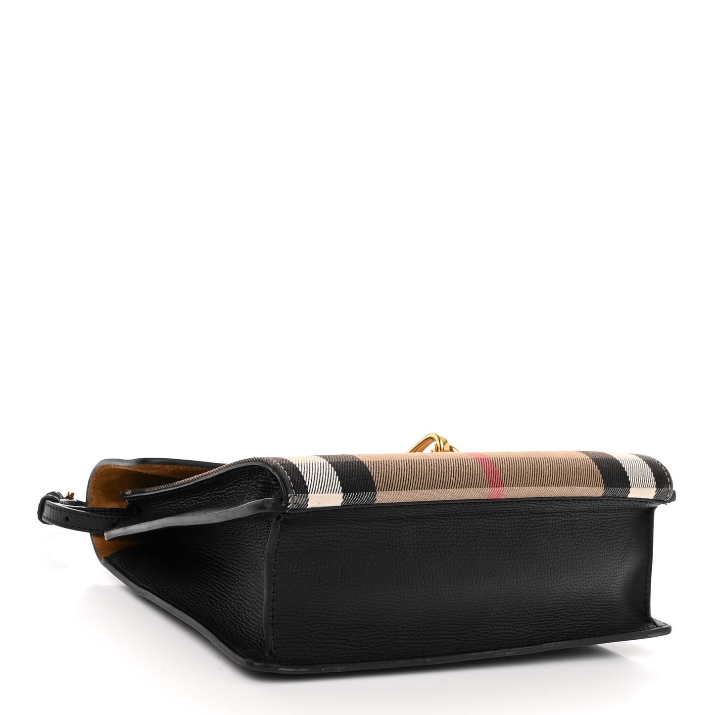Derby Calfskin House Check Small Macken Crossbody Bag Black