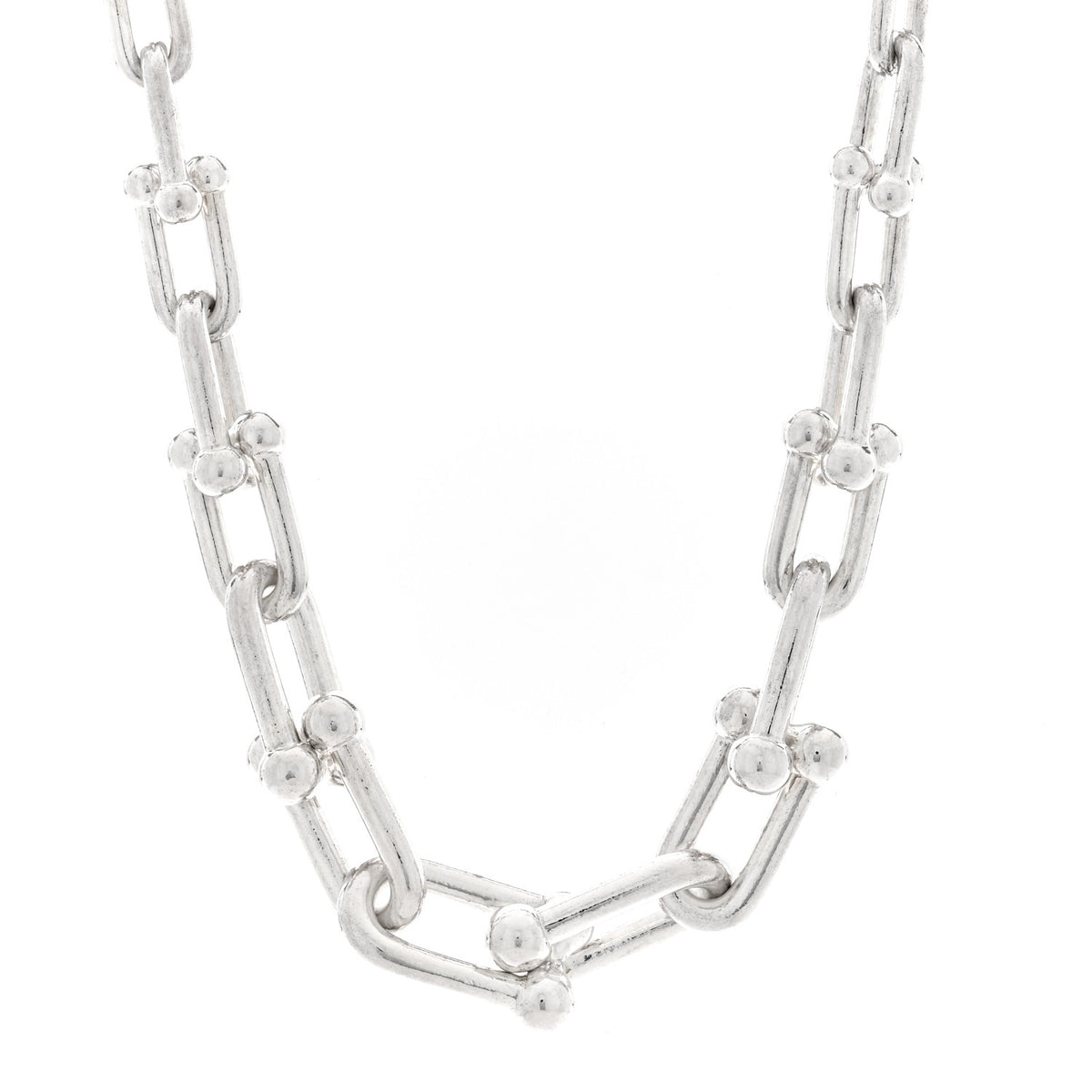 Sterling Silver HardWear Graduated Link Necklace