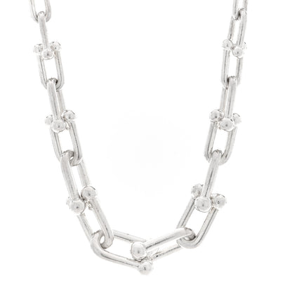 Tiffany Sterling Silver HardWear Graduated Link Necklace 1 of 4