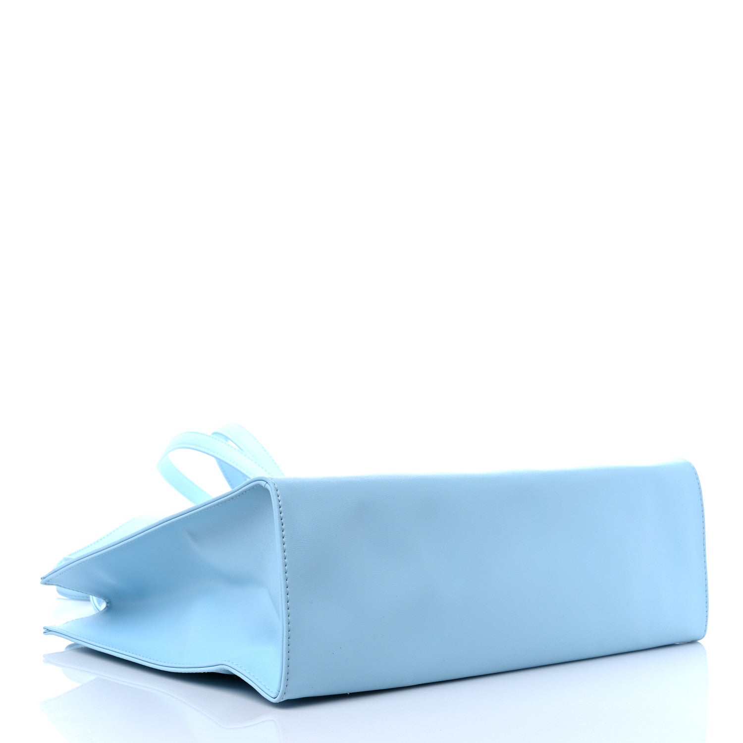 Telfar Vegan Leather Medium Shopping Bag Pool Blue 4 of 10