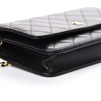 Chanel Caviar Quilted Wallet On Chain WOC Black 9 of 11