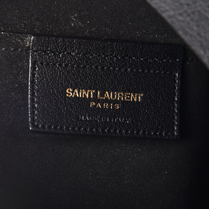 Saint Laurent Calfskin Large Shopping Tote Black 7 of 8