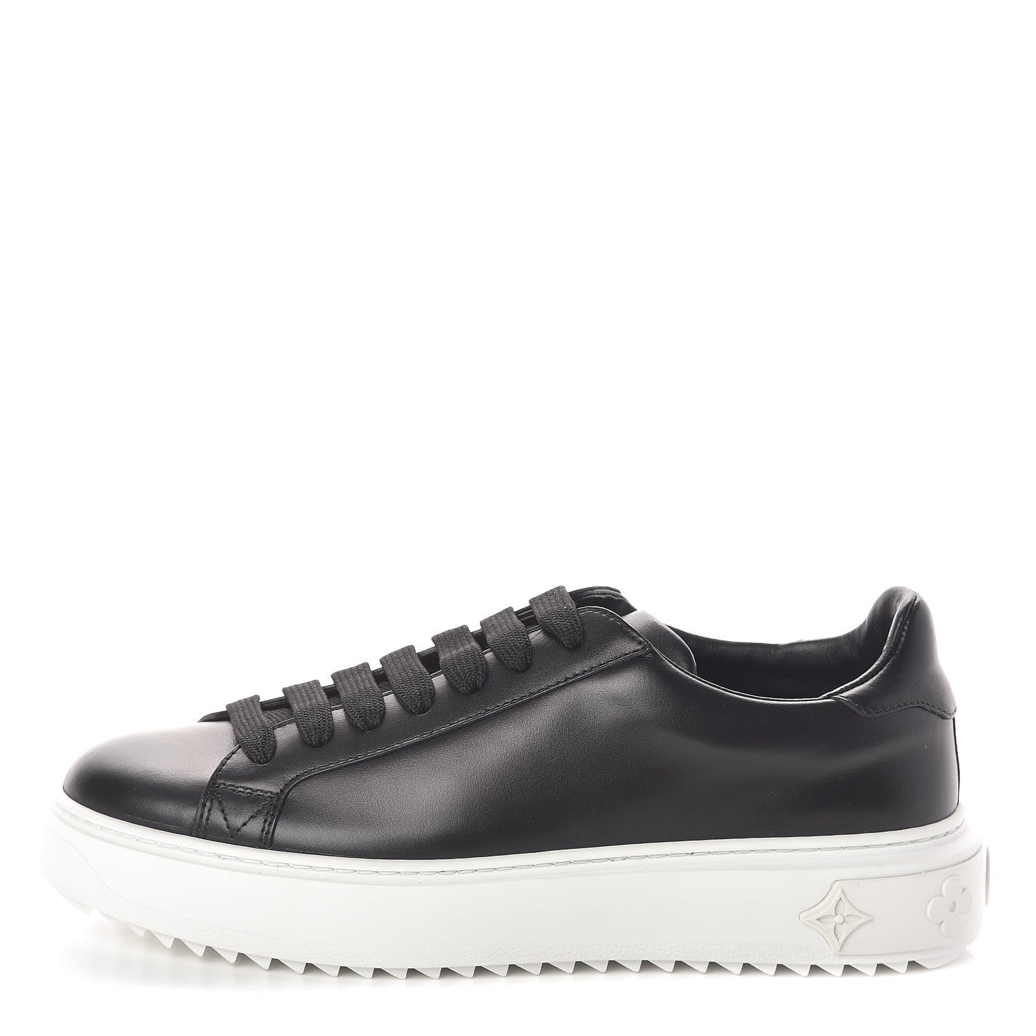 Louis Vuitton Calfskin Time Out Sneakers 38 Black 1 of 7