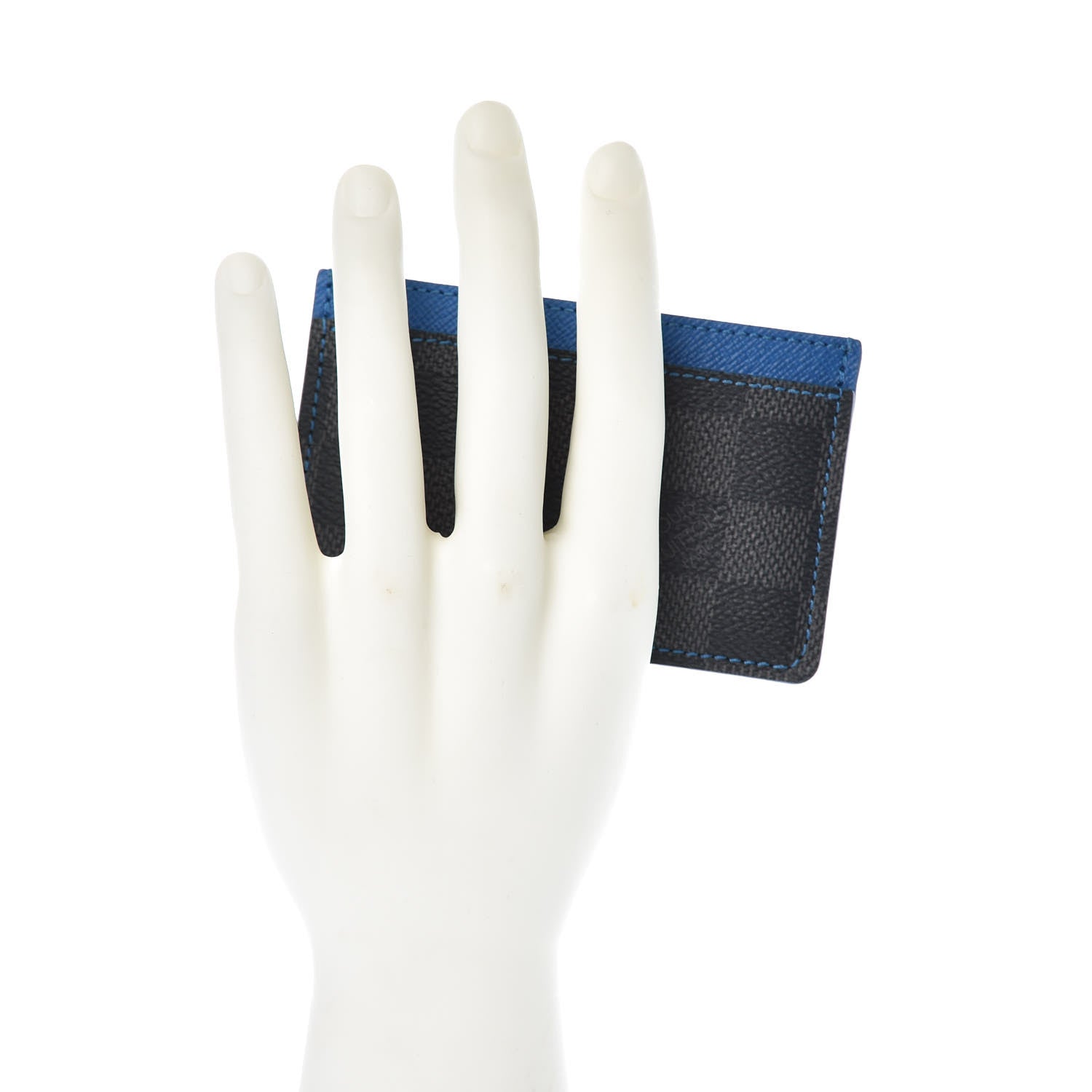 Louis Vuitton Damier Graphite Card Holder Blue 2 of 6