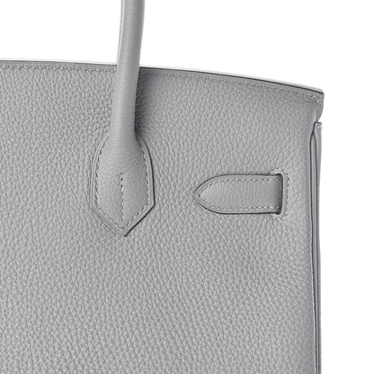 Hermes Togo Birkin 30 Gris Mouette 10 of 33