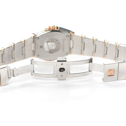Omega Stainless Steel 18K Red Gold Diamond 24mm Constellation Quartz Watch Brown 123.20.24.60.63.002 5 of 6