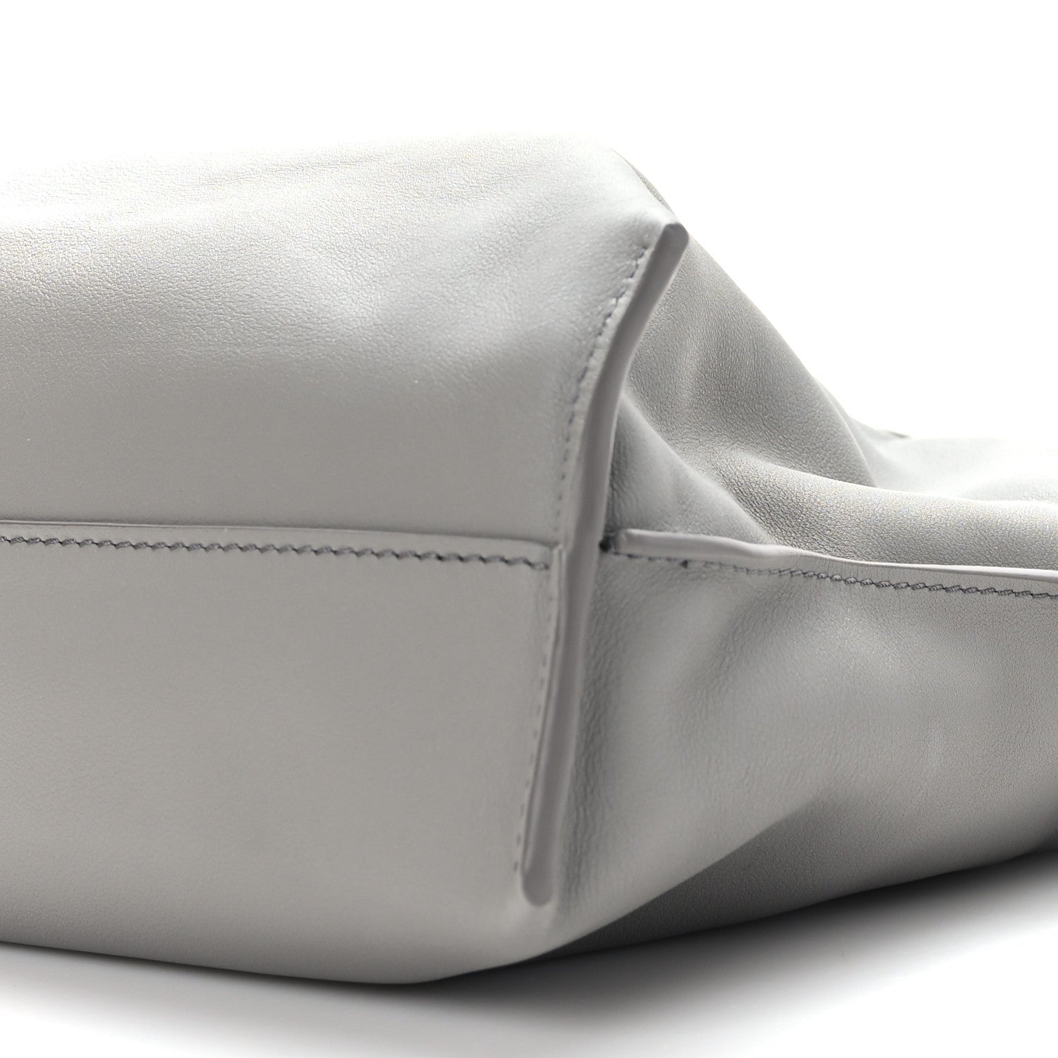 Loewe Calfskin Mini Flamenco Knot Clutch Pearl Grey 9 of 9