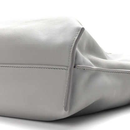 Loewe Calfskin Mini Flamenco Knot Clutch Pearl Grey 9 of 9