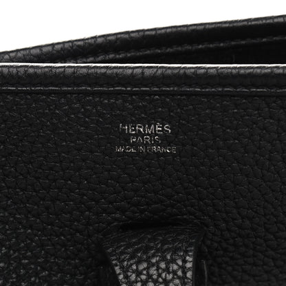 Hermes Taurillon Clemence Evelyne III PM Black 6 of 9