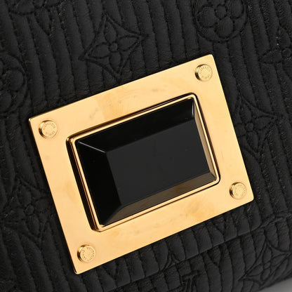 Louis Vuitton Calfskin Quilted Monogram Altair Clutch Black 8 of 10