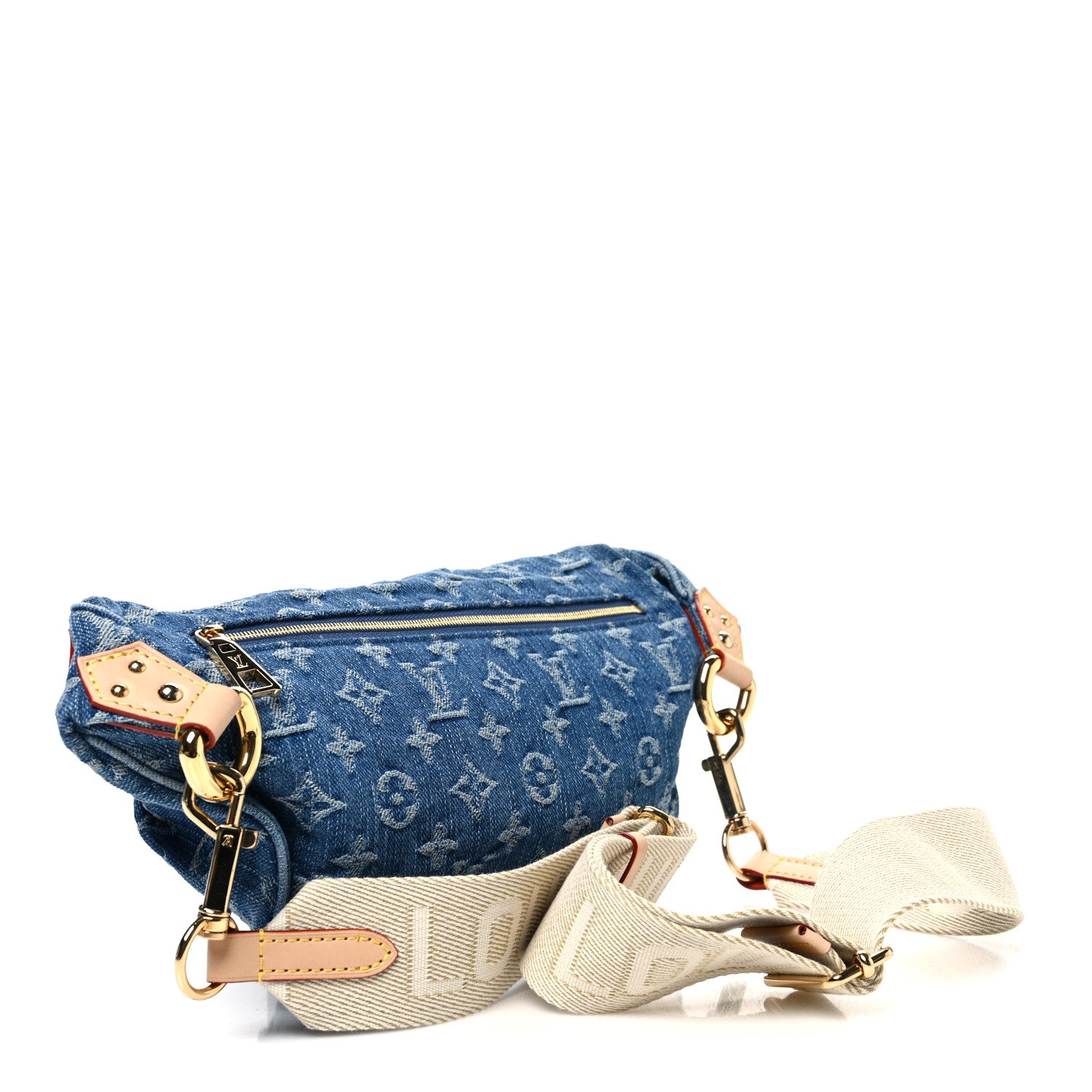 Louis Vuitton Monogram Denim High Rise Bumbag Blue 3 of 9