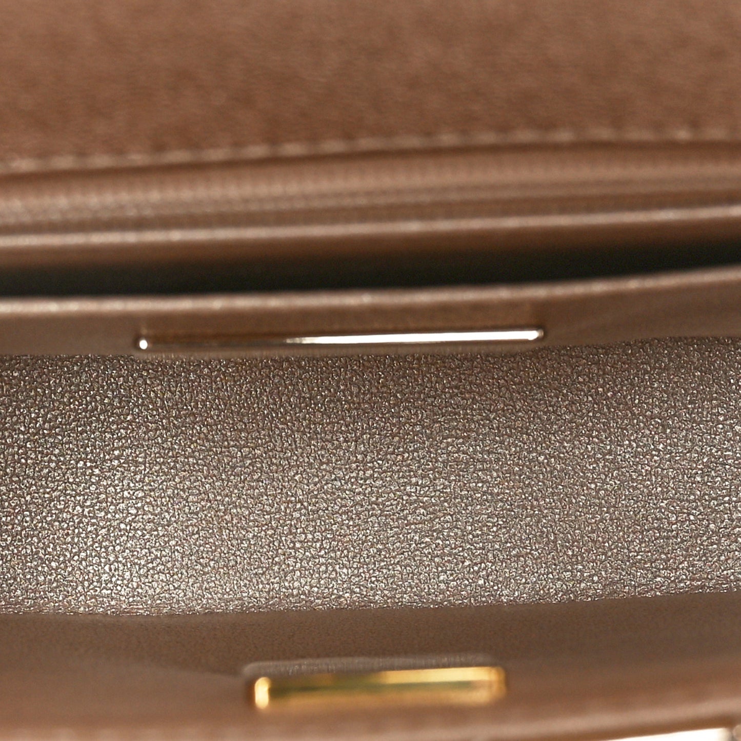 Mirror Calfskin Metallic Calfskin Quilted Hollywood Boulevard Mini Flap With Star Coin Purse Gold