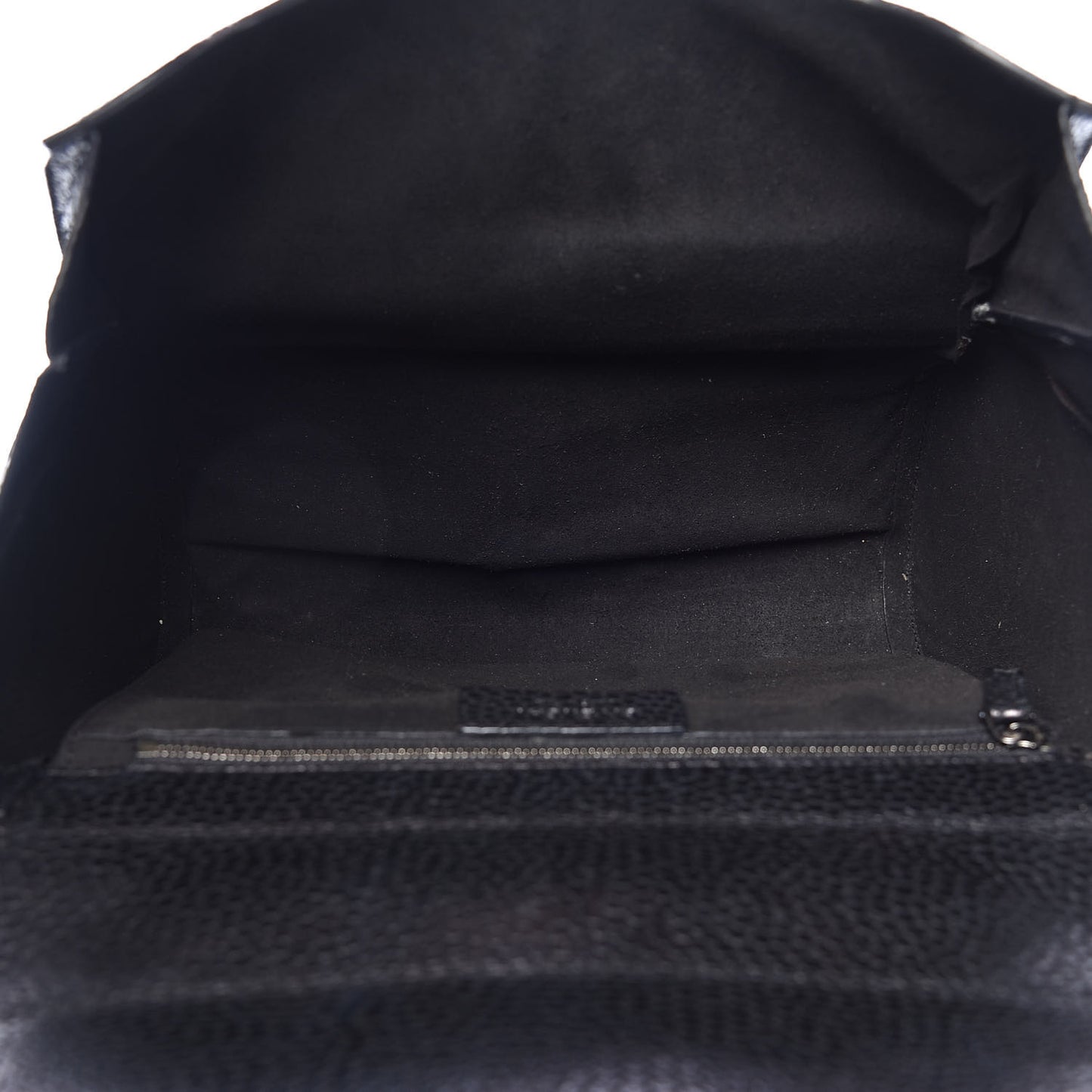 Calf Hair Calfskin Medium Pandora Box Crossbody Bag Black
