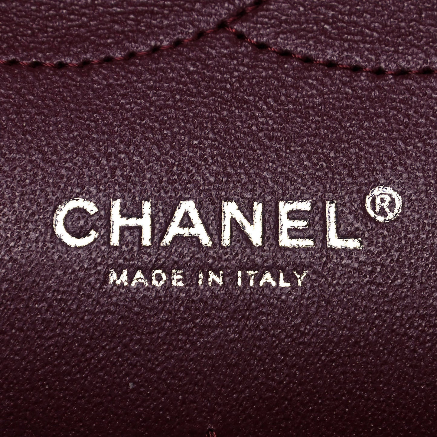 Lambskin Quilted Jumbo Double Flap Burgundy