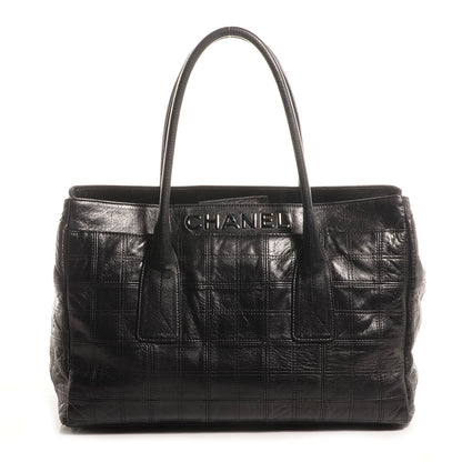 Chanel Lambskin Square Stitched Lax Large Tote Black 1 of 7