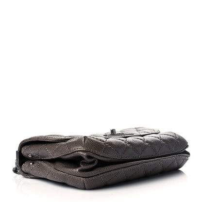 Chanel Glazed Caviar Flap Khaki 4 of 11
