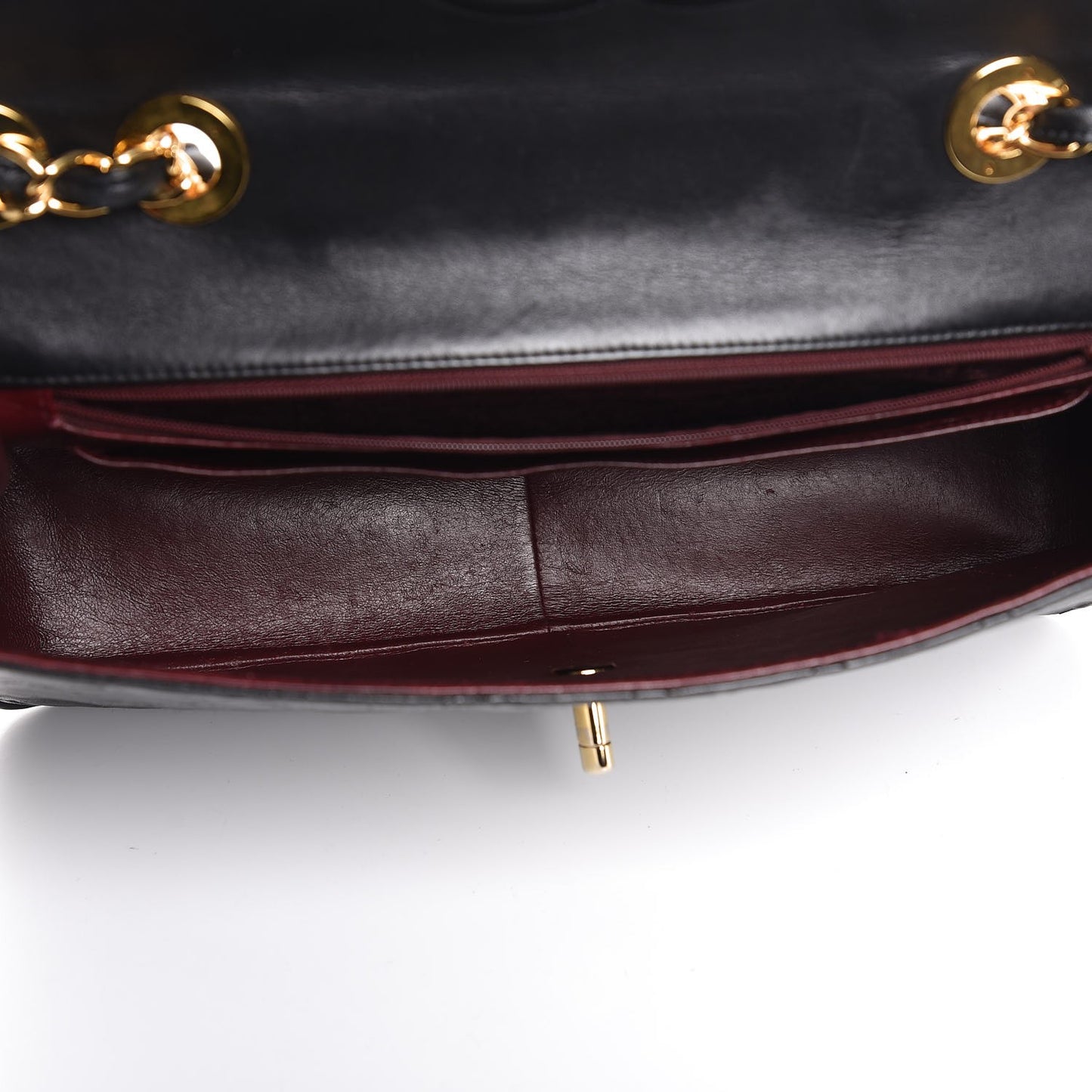 Lambskin Quilted XL Jumbo Single Flap Black