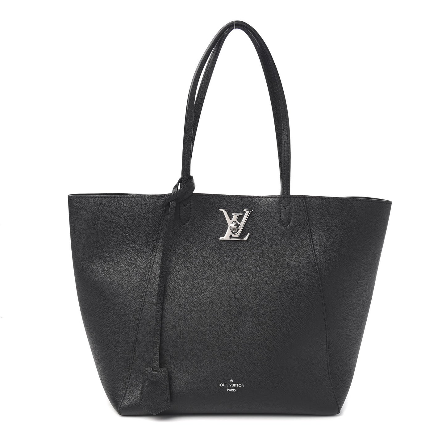 Calfskin Lockme Cabas Black