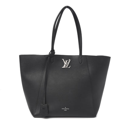 Louis Vuitton Calfskin Lockme Cabas Black 1 of 12