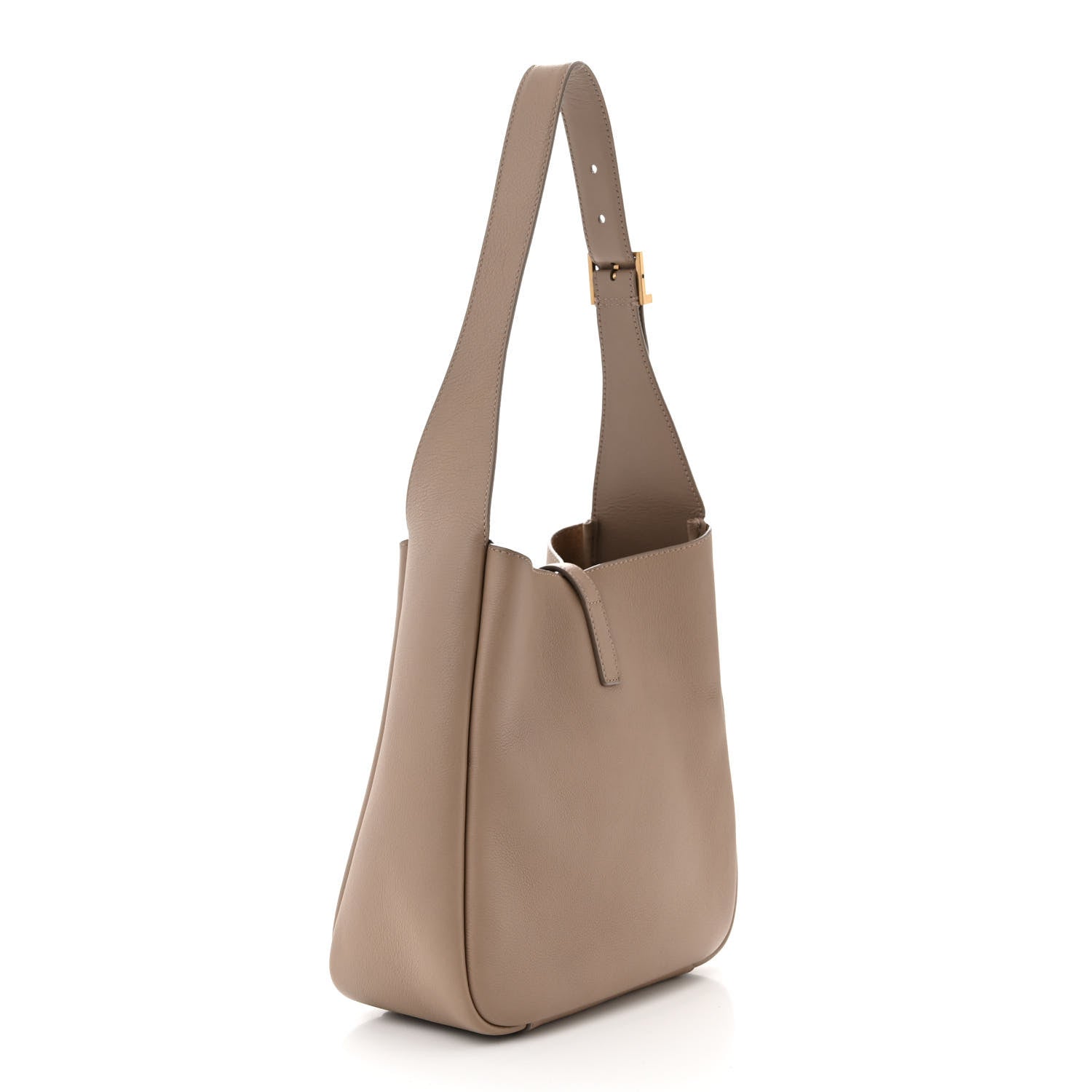 Saint Laurent Smooth Calfskin Small Le 5 A 7 Soft Hobo Dusty Grey 3 of 10