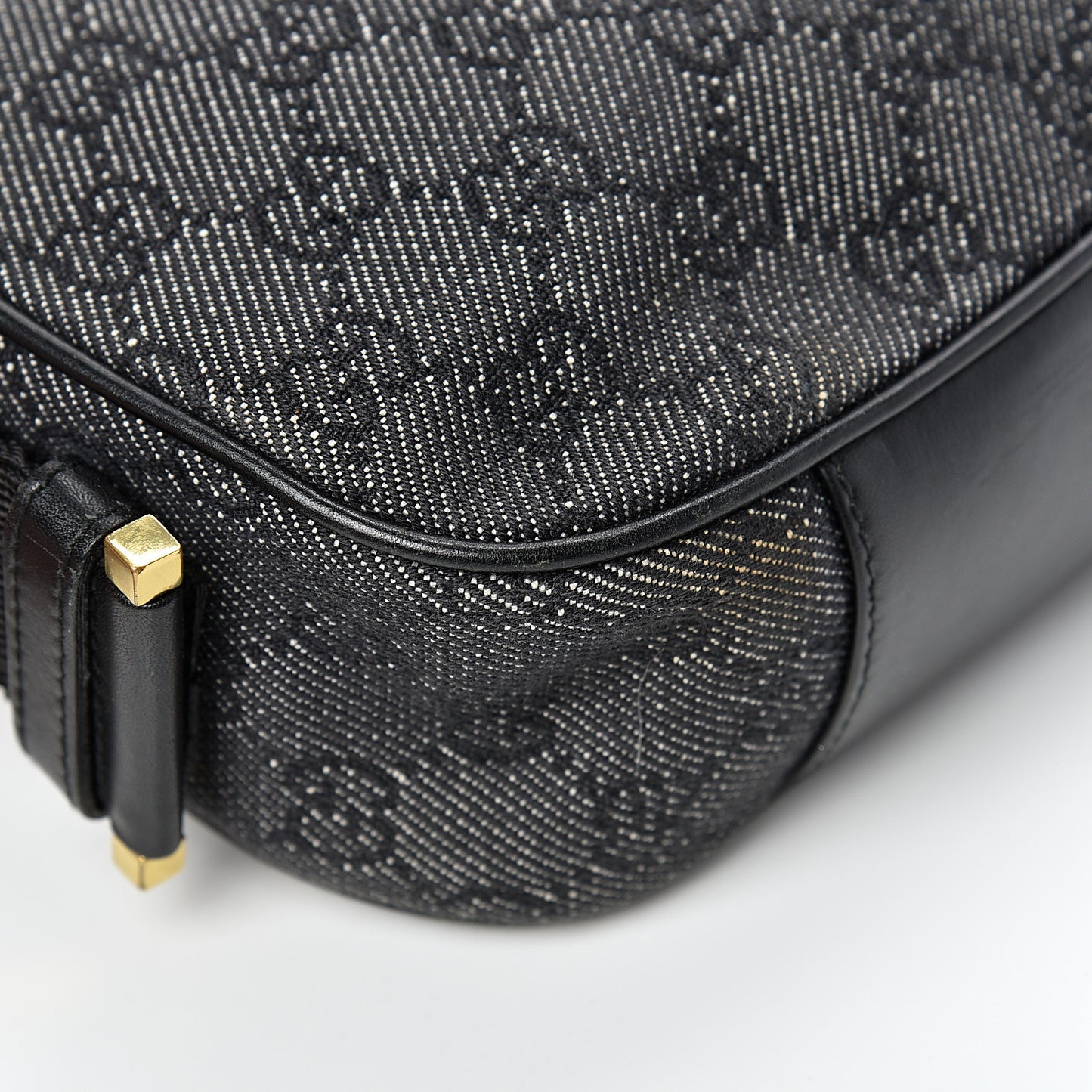 Denim Monogram Shoulder Bag