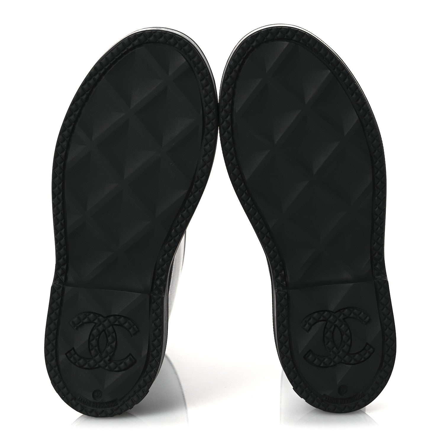 Chanel Caoutchouk CC High Boots 40 Black 7 of 13