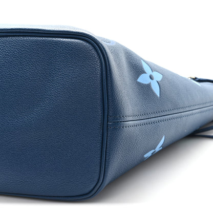 Louis Vuitton Empreinte Monogram Giant Neverfull MM Degrade Bleu 10 of 10