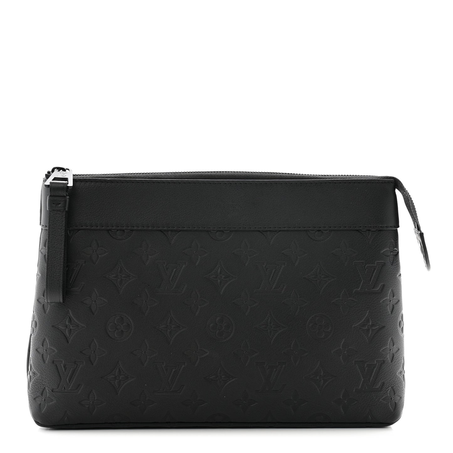 Shadow Calfskin Monogram Pochette Voyage Souple Black