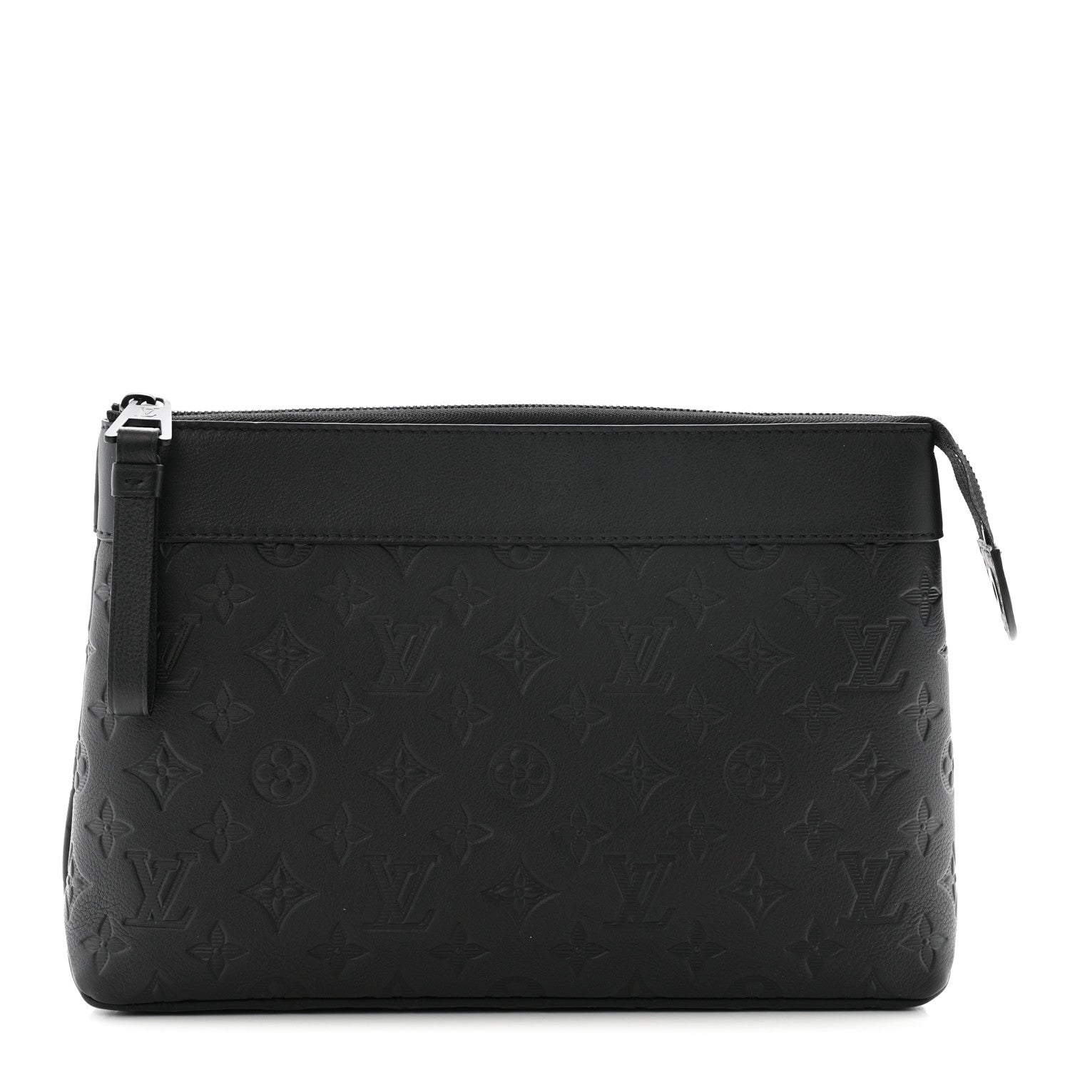Louis Vuitton Shadow Calfskin Monogram Pochette Voyage Souple Black 1 of 6