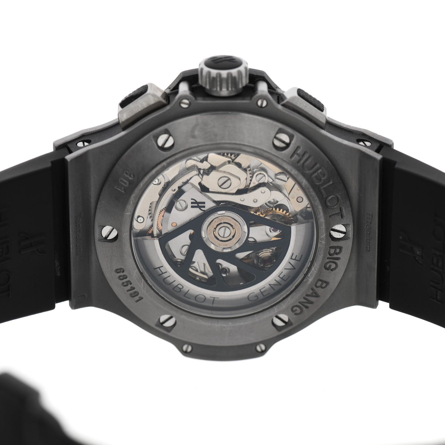 Tantalum Rubber 44mm Big Bang Automatic Watch Black 301.AI.460.RX