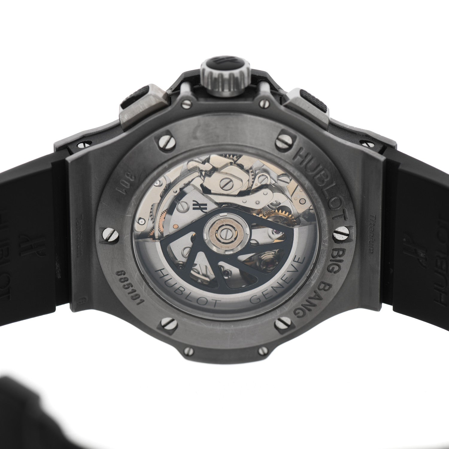 Hublot Tantalum Rubber 44mm Big Bang Automatic Watch Black 301.AI.460.RX 4 of 10