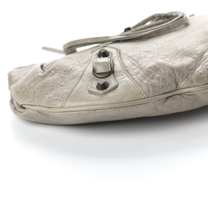 Balenciaga Chevre Classic Hardware Oval Clutch Praline 6 of 10