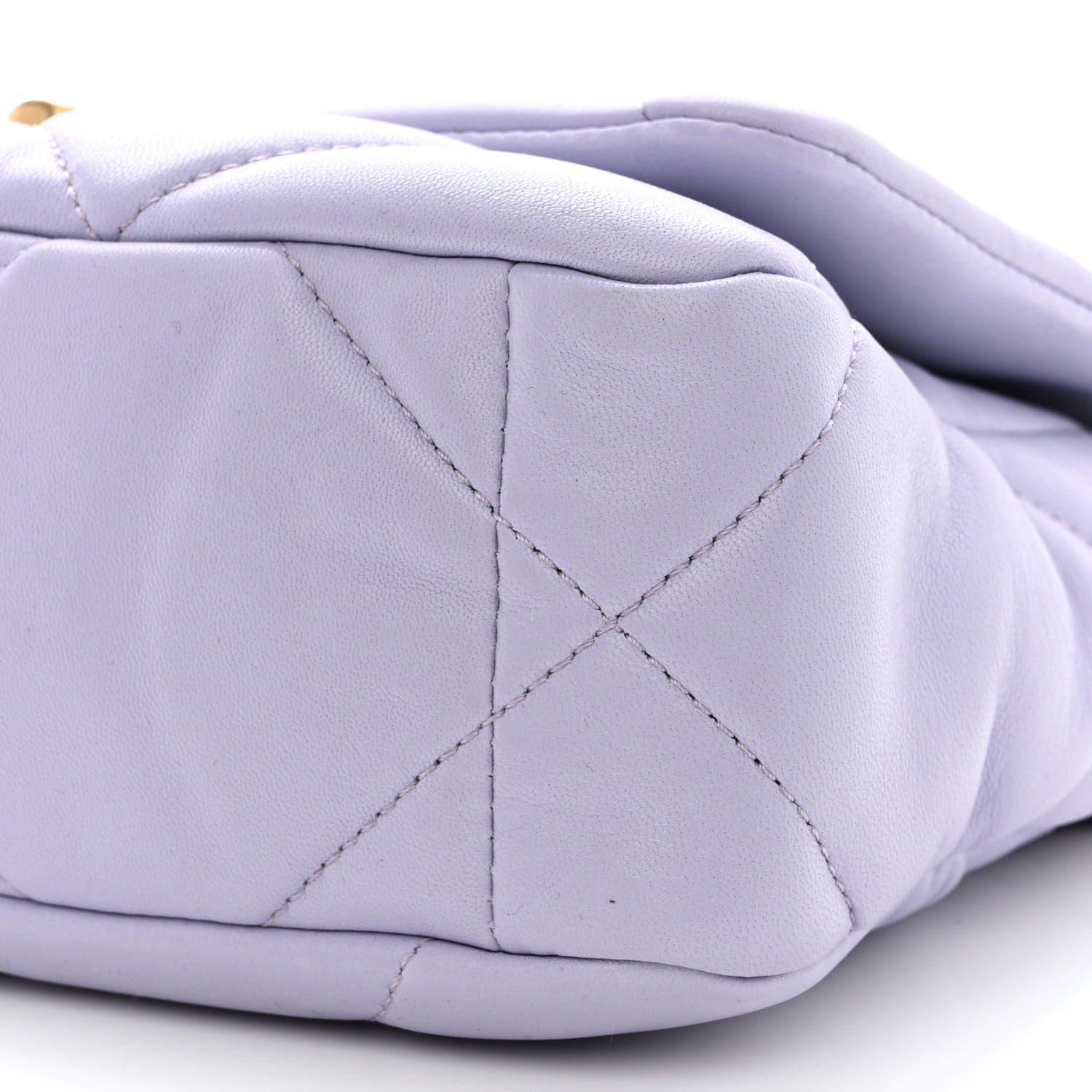 Chanel Lambskin Quilted Medium Chanel 19 Flap Light Purple 9 of 9
